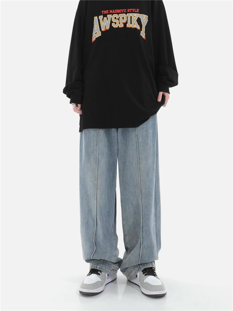 Women's Straight Loose Drape Jeans