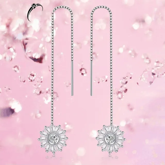 Diamond Christmas Snowflake Tassel Korean Fashion Temperament All match Female Ear Jewelry Snowflake Ear Line - Shop at LoveMi