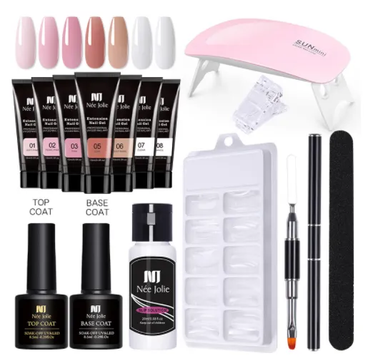 Primer Sealing Layer Nail Art Lamp Crystal Light Therapy Nail Art Quick Extension Glue Set1 - Shop at LoveMi