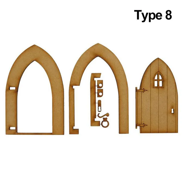 Vintage Miniature Fairy Garden Decor DIY Wooden Ornament Cra Type8 - Shop at LoveMi