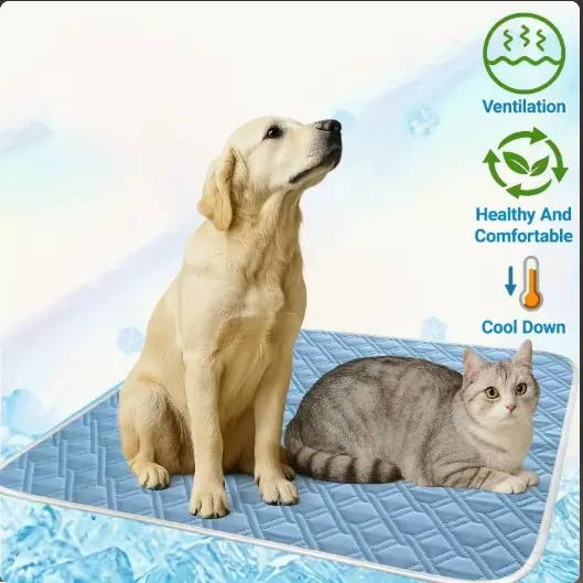 Pet Cooling Ice Silk Dog Mattress