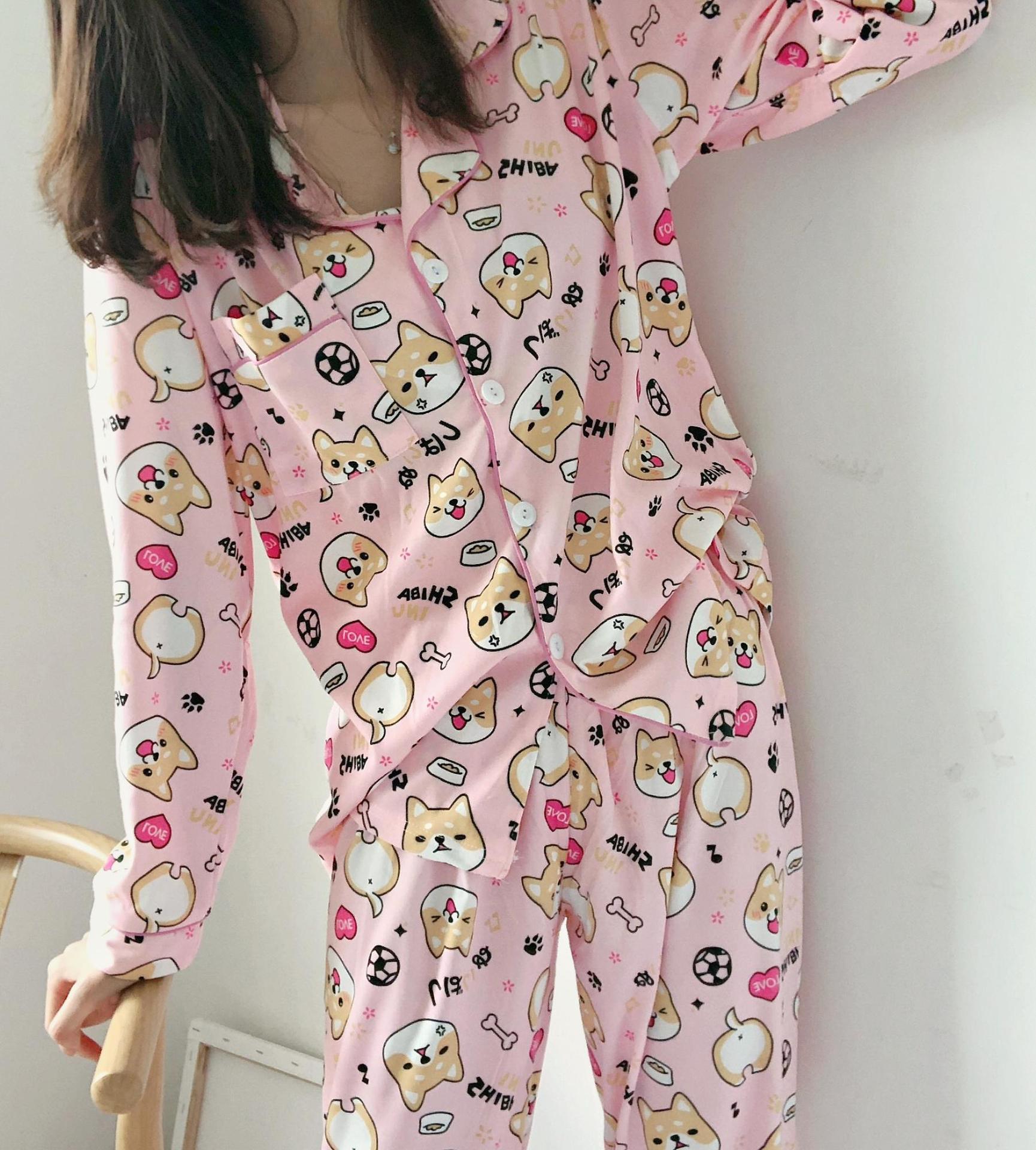 Title 2, Pajamas Ladies Home Service Suit Long Sleeve Ca...