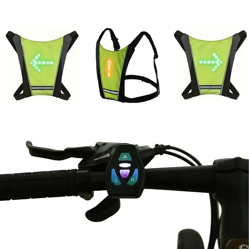 LED Sports Vests For Outdoor Running And Cycling,Featuring Active Lllumination For Visibility At Night.Lightweight, Fitted, And Breathable Design Suitablefor Va