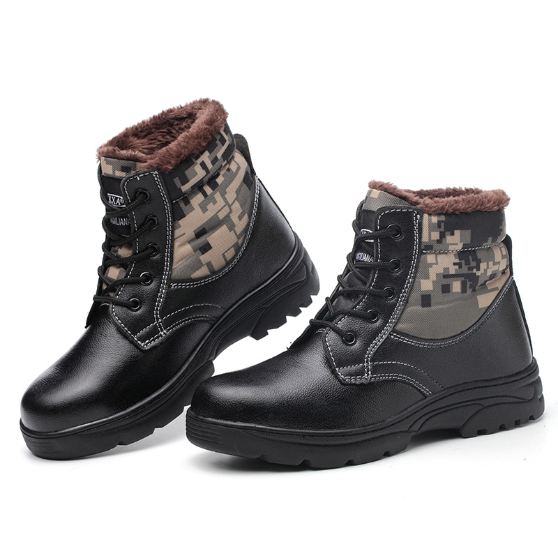 Title 3, Winter camouflage high-top cotton shoes