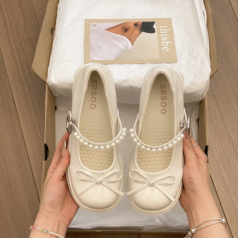 Bow Platform Spring Autumn High Heel Flats