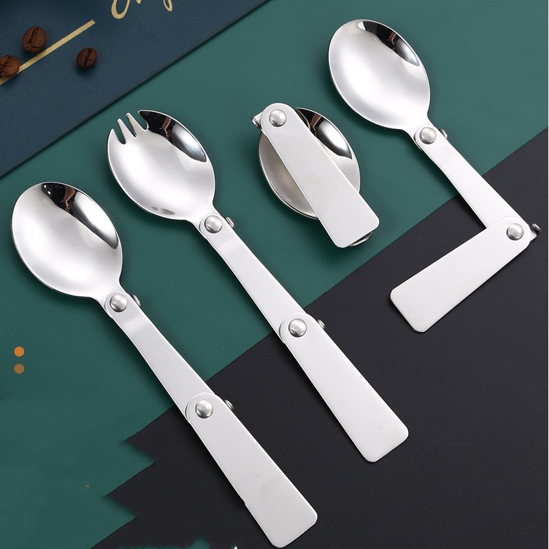 Title 6, Outdoor Picnic Travel Portable Three Fold Spoon...