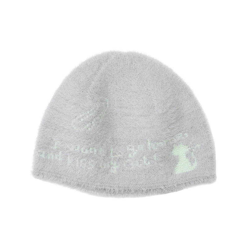 Knitted Cold Hat Original Versatile Knitted Hat Niche Face Small Ear Protection New Knitted Hat Autumn-Winter
