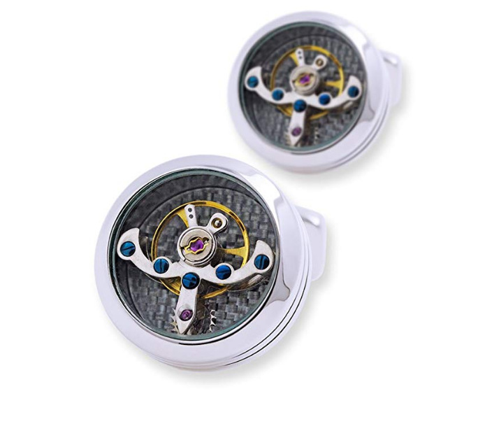 Stainless Steel Mechanical Cufflinks