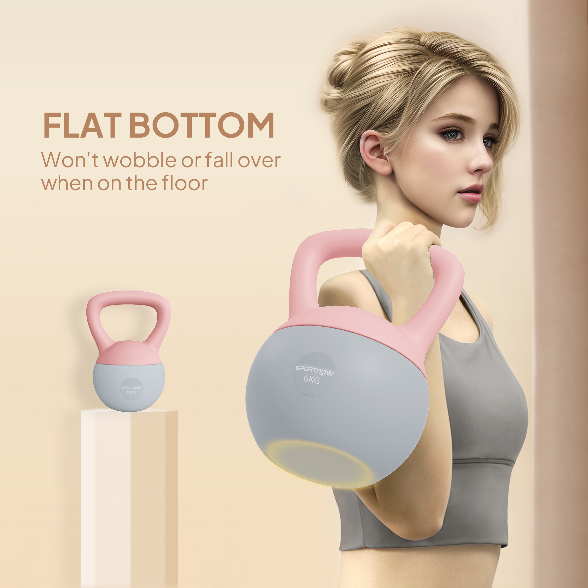 6Kg Soft Kettlebell With Anti Slip Handle, Suitable For Home Gym — image 9