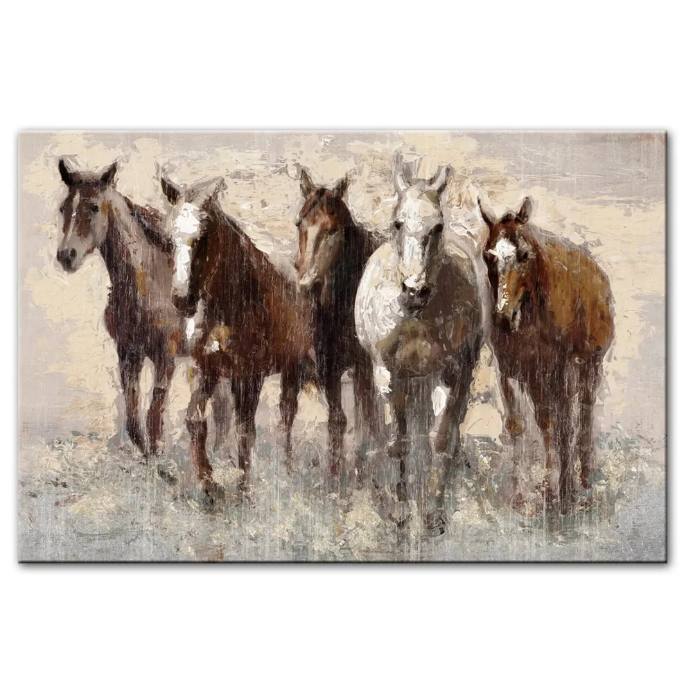 Abstract Horse Canvas Picture Wall Art Print Poster – image 5
