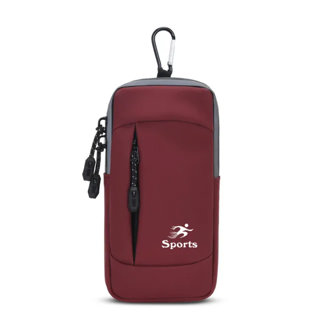 Sports Running Mobile Phone Arm Wrist Bag Fitness Equipment Waterproof Red - Shop at LoveMi
