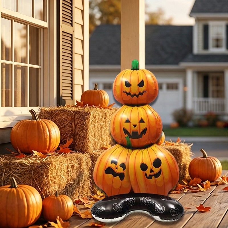 Halloween inflatable pumpkin decoration suitable for indoor