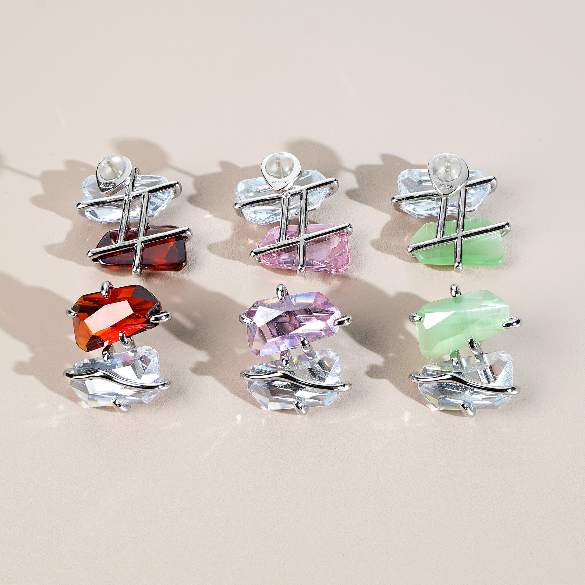 Женские серьги Spar с цветком персика