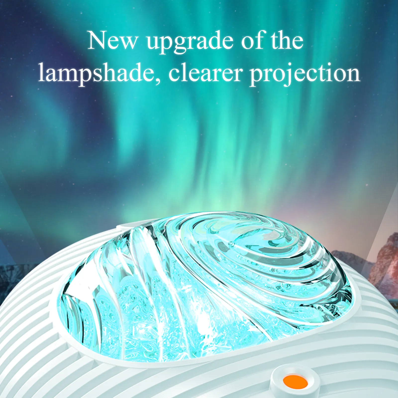 New Double Effect Northern Lights Projector Lamp Milky Way Atmosphere Lamp Starry Sky Lamp White Noise Projector Lamp With Rometes – image 6