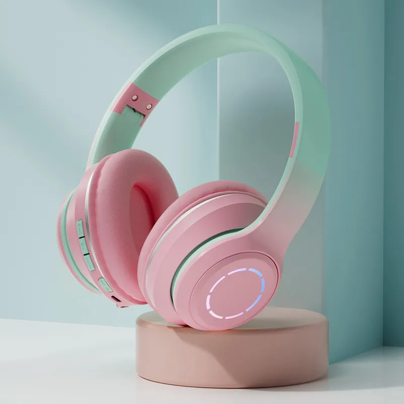 Gradient Bluetooth Headset Foldable Wireless – image 3