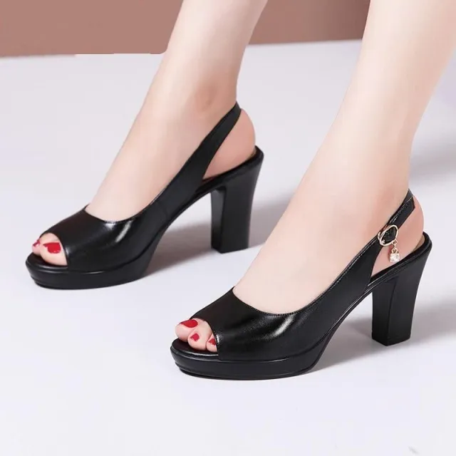 The New Korean Version Thick With Versatile With Waterproof Platform Black - Shop at LoveMi