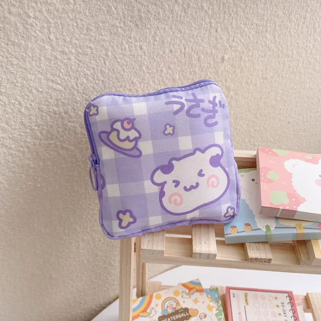 Portable Small Mini Sanitary Pad Cosmetic Storage Bag Purple - Shop at LoveMi