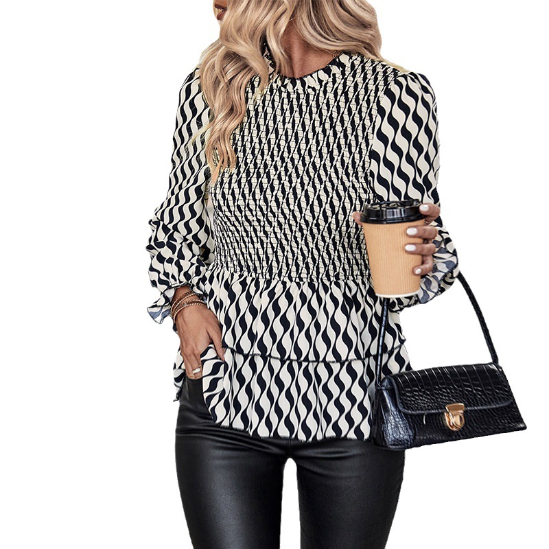 Title 8, Womens Fashion Casual Black and White Striped ...