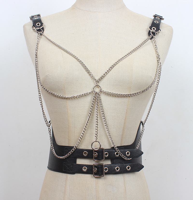 Title 4, Dark Girl Punk Metal Chain Leather Waist