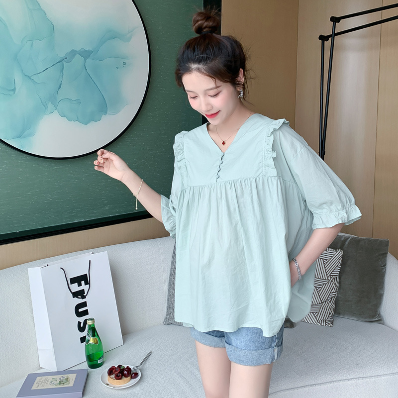 Ruffle Sleeve Lace Loose Age-reducing Baby Shirt