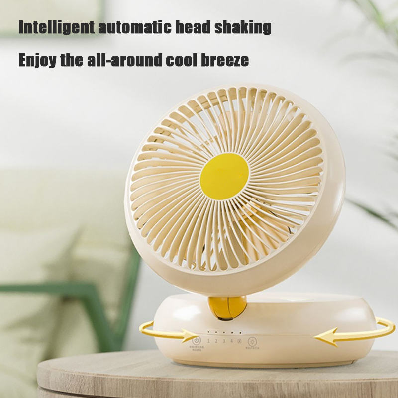 table fan rechargeable remote control fan with auto oscillation 90 foldable ultra quiet 4 speeds wind portable air circulator fan hang hook usb wall fan for bedroom office kitchen