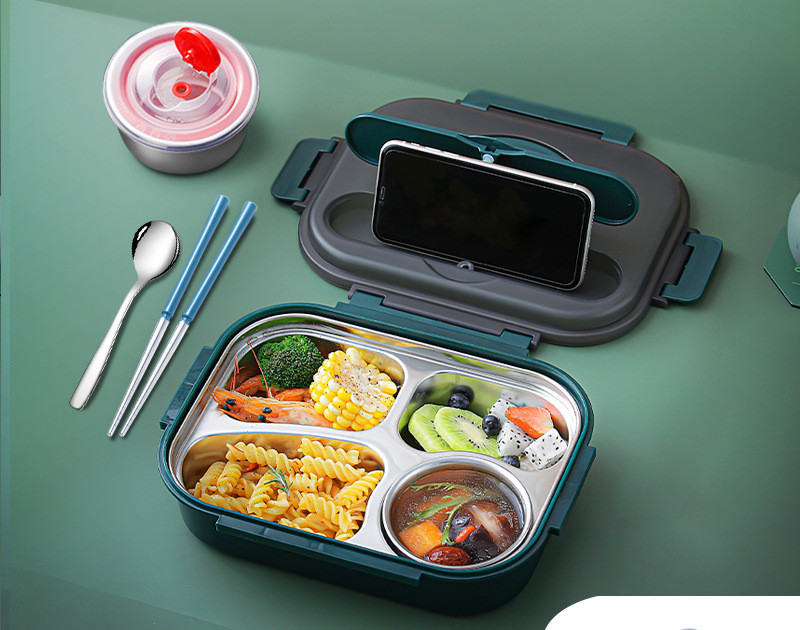 Title 13, 304 Stainless Steel Lunch Box, Fresh-keeping Bo...