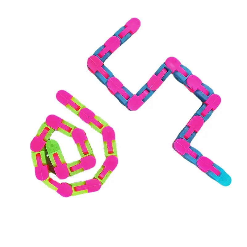 Luminous 24 Sections Decompression Bicycle Chain Track Variety Folding