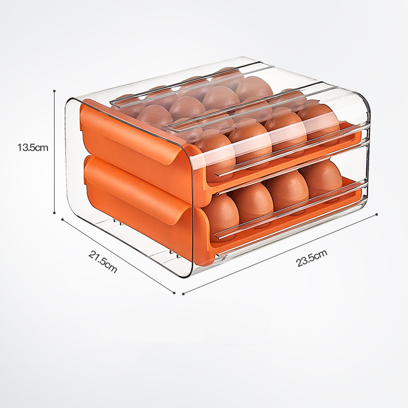 Title 3, Kitchen Drawer Type Transparent Double Layer 32...