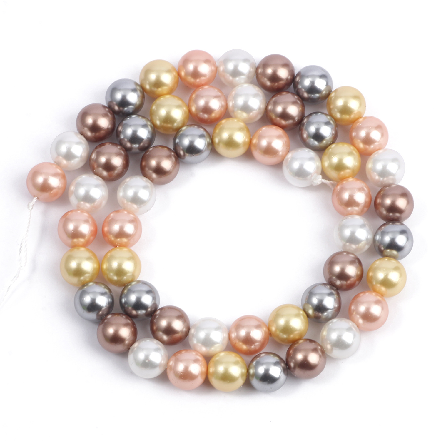 Water Shell Pearl Handmade Diy Necklace Bracelet Round Beads