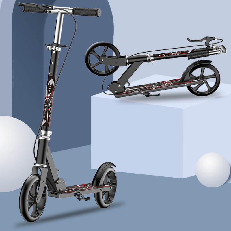 New Kids Scooter 2-Wheel Adjustable Height Scooter With Handbrake For 6-12 Years