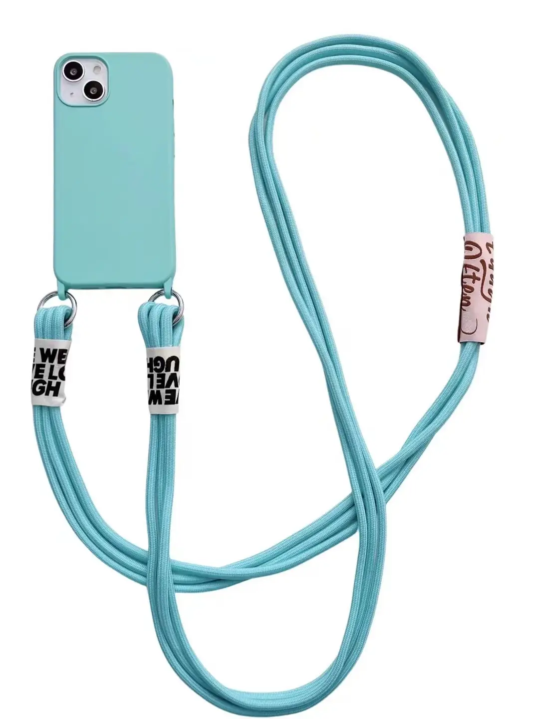 Diagonal Lanyard Soft Strap Hanging Neck Silicone Phone Case
