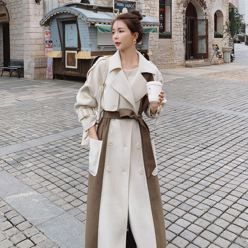 Mid-length Women's Double-sided Woolen Coat
