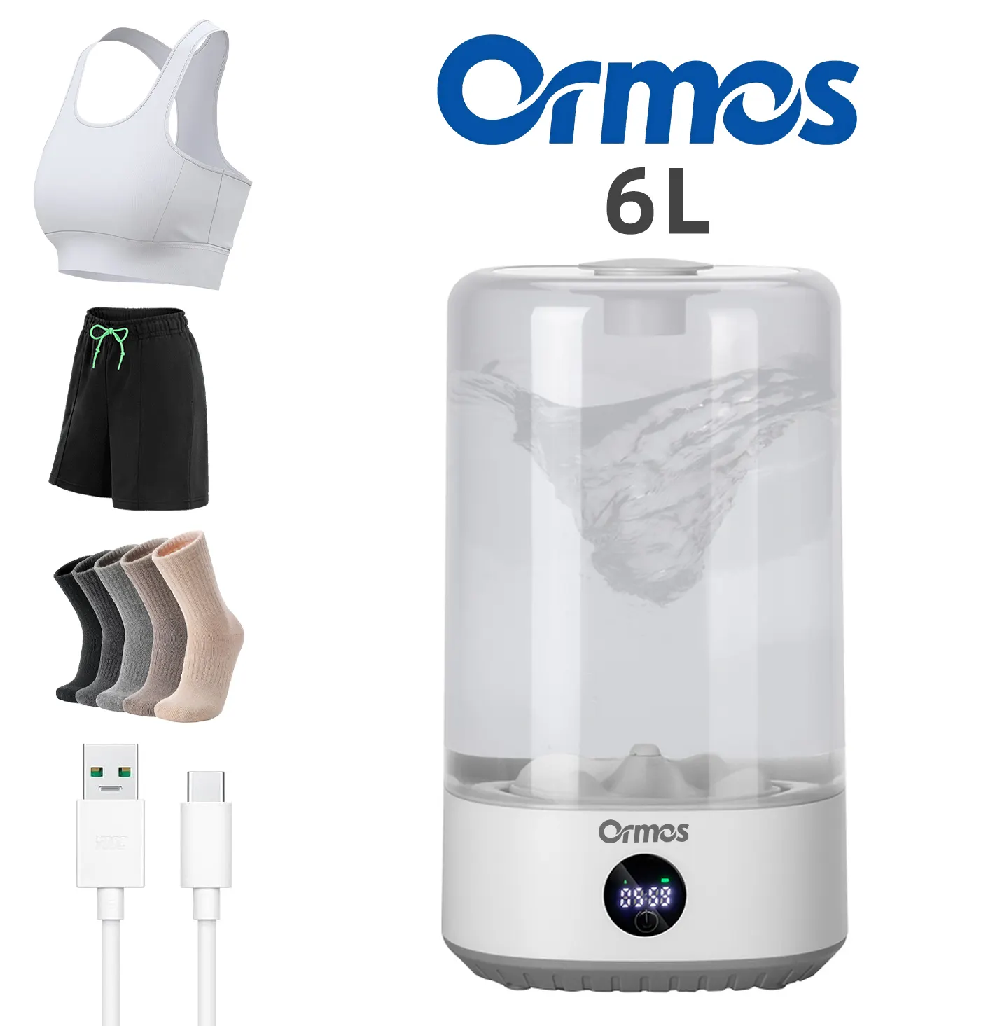 Travel Mini Washer - Cordless Rechargeable Underwear