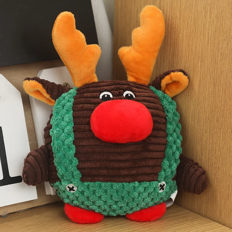 Santa Penguin Snowman Pet Molar Doll Pet Doll Plush Pet Toy – image 6
