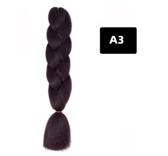 Color Big Braid African Chemical Fiber High Temperature Silk Wig Gradient A3 - Shop at LoveMi