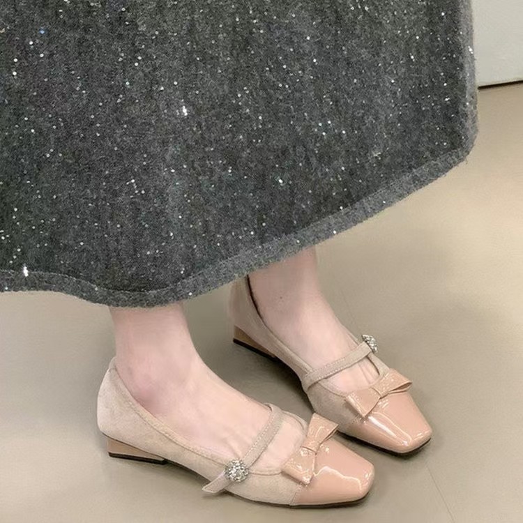 Rhinestone Buckle Bow Flats, picture 2 of 4
