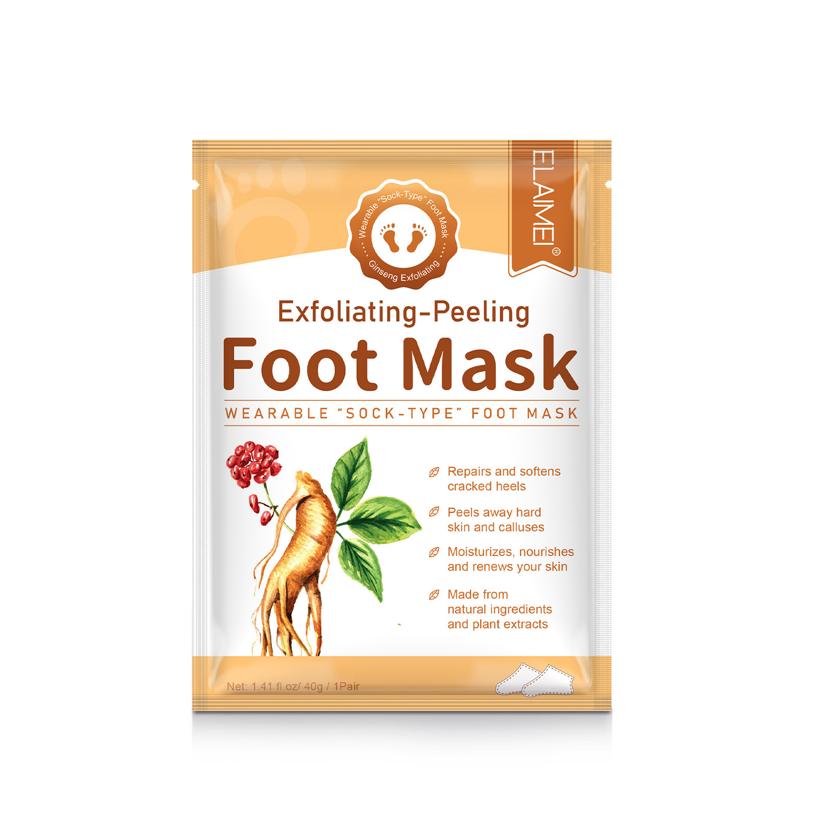 Masque pieds exfoliant — élimine les peaux mortes 2