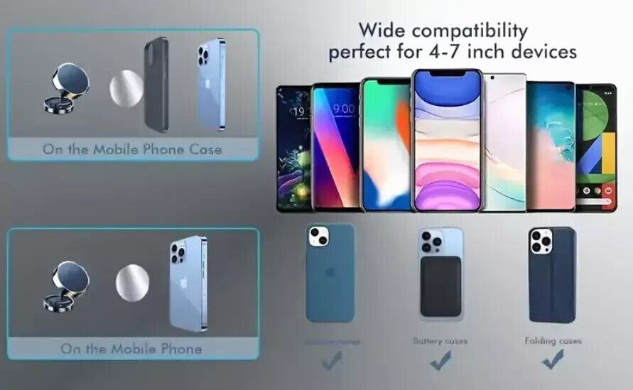 Magnetic Strong Car Dashboard Mobile Phone Holder Mount 360 Rotating Tilting - Image 2