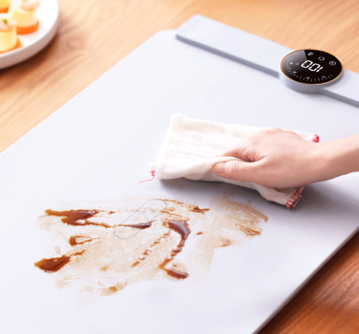 Silicone Flexible Foldable Warm Chopping Board Food Insulation Board Hot Food Treasure Storage Digital Display Insulation Chopping Board — foto 3