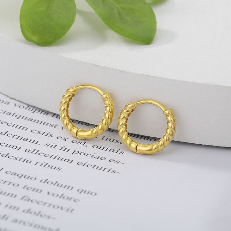 Starry Sky Female Earrings Ring Personality Stainless Steel All-match Ear Clip