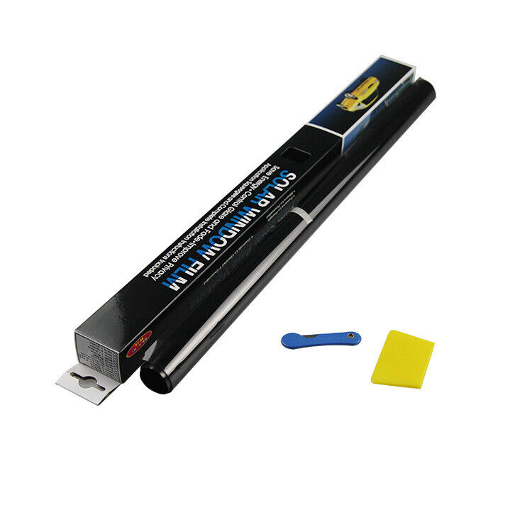 6M X 75CM CAR WINDOW TINT FILM KIT TINTING SUPER DARK BLACK LIMO IN TUBE — image 3