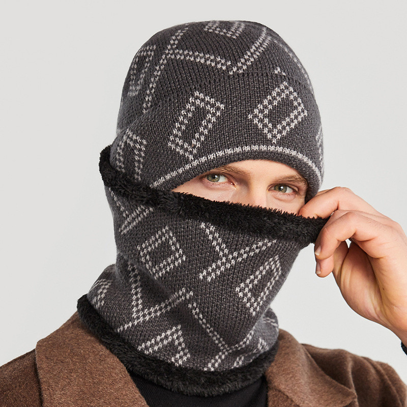 Hedging Hat With Thick Square Pattern To Keep Warm — foto 5