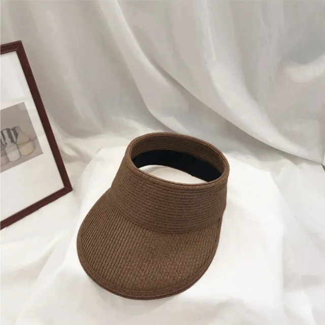 Breathable Cotton Papyrus Air Top Cool Hat Solid Color Coffee - Shop at LoveMi
