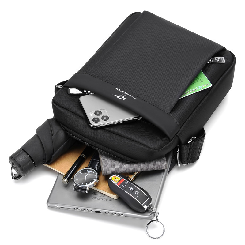 حقيبة رجالية عصرية كتف واحدة مضادة للماء من قماش أوكسفورد