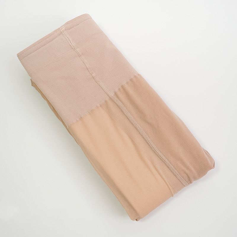 Bare Leg Artifact Double Layer Women's Leggings Fake Through Meat Plus Velvet Pantyhose