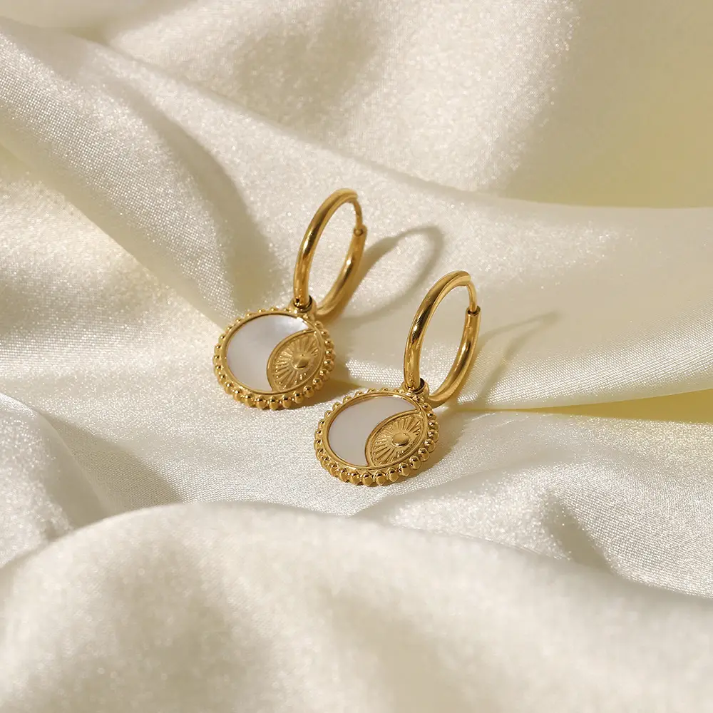 Women's Fashion Sun Pendant Earrings