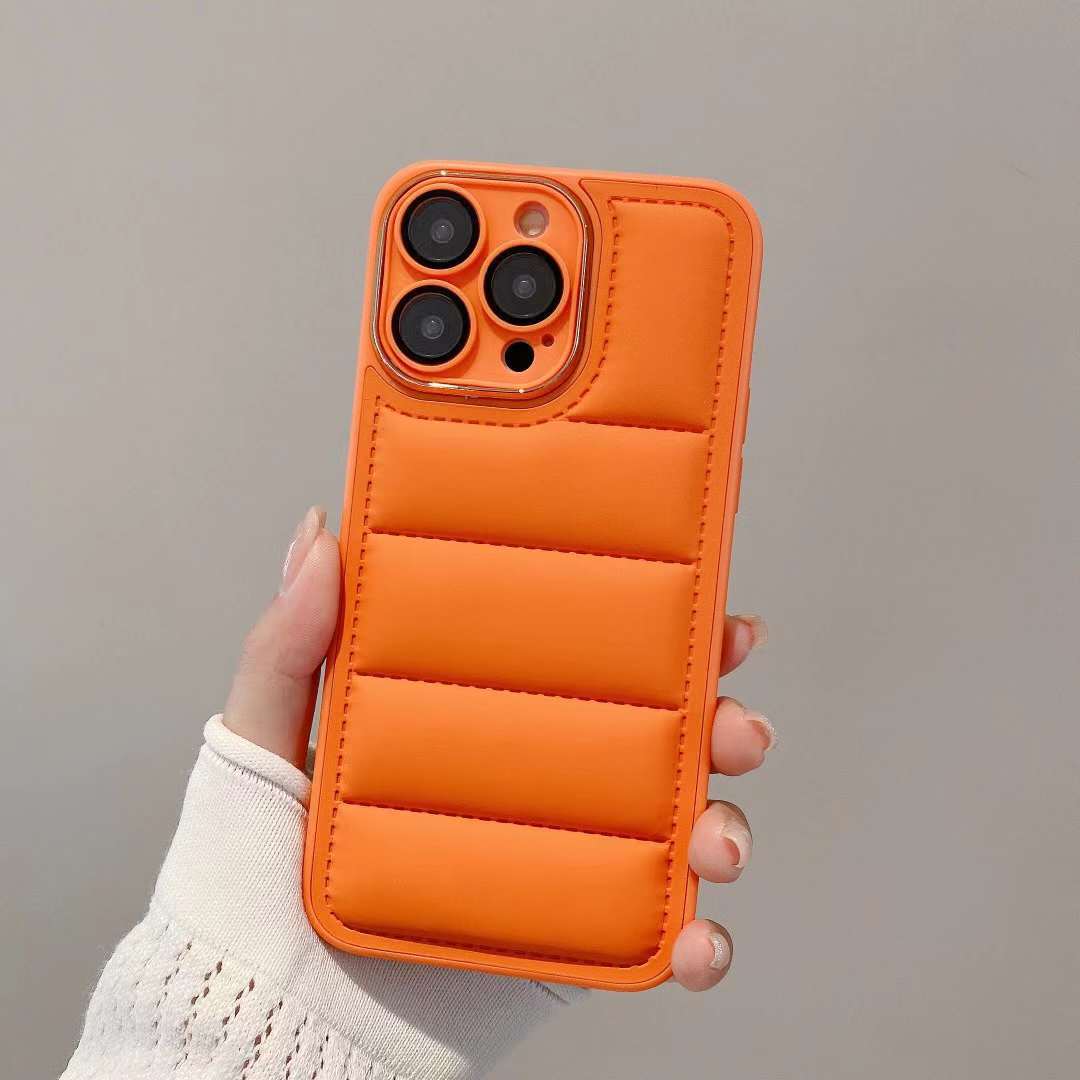 Title 9, Funda para teléfono con chaqueta de plumón rell...