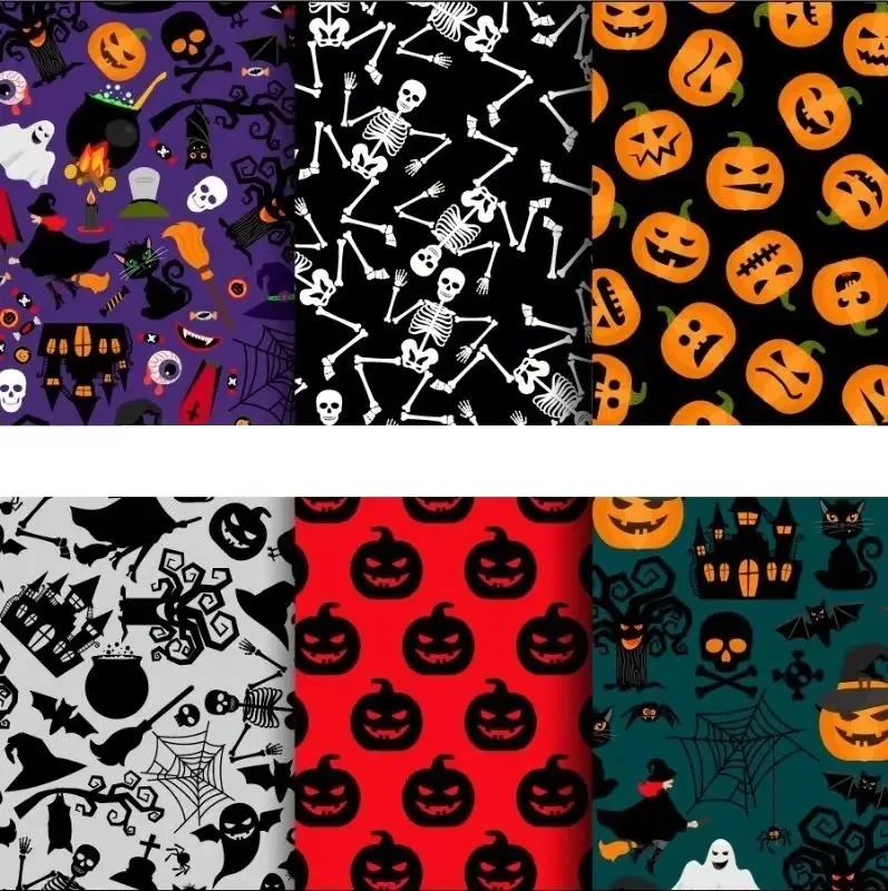 Ghost Pumpkin Skull Decorative Cloth Diy Patchwork