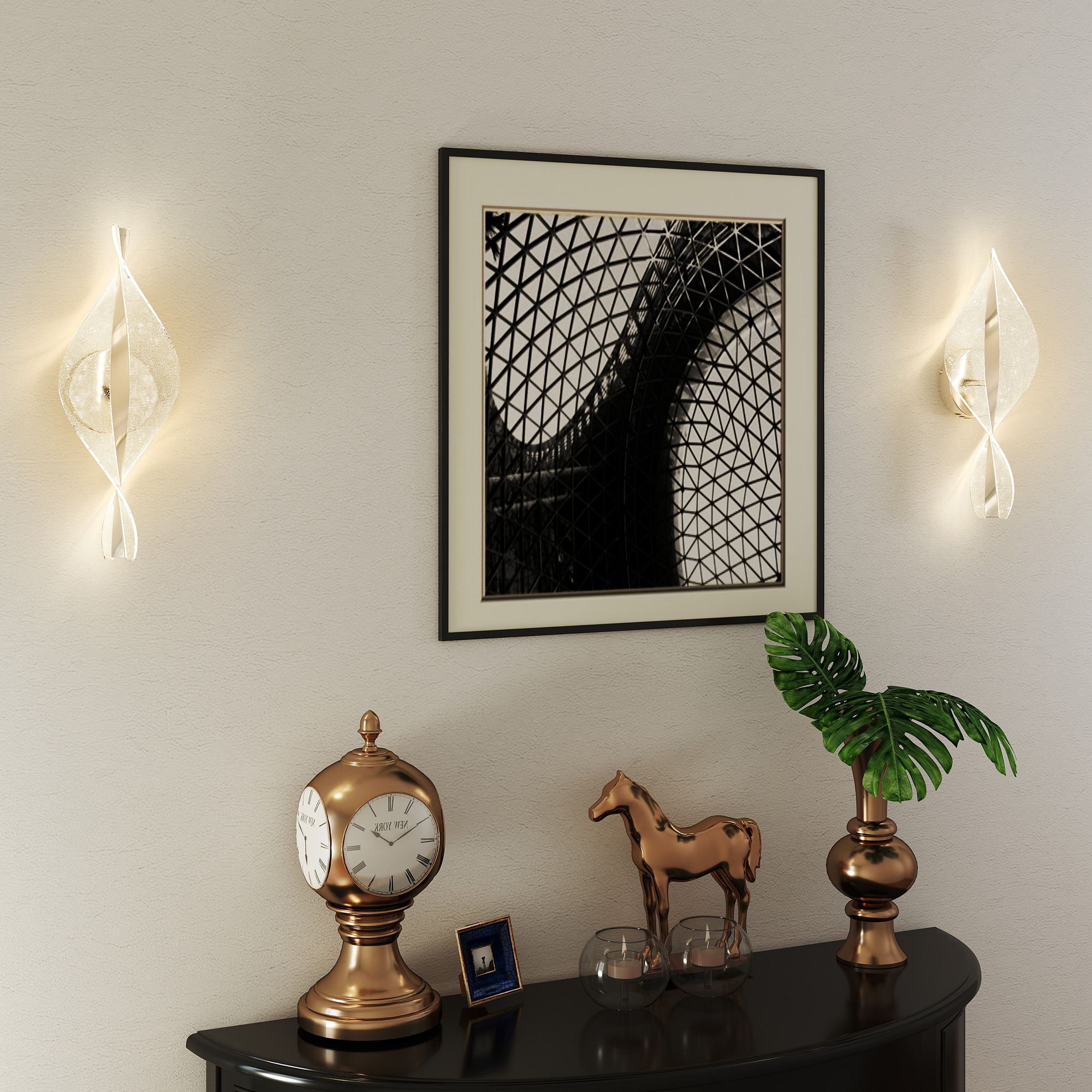 LED Wall Light 2-piece Set, 13W Modern Indoor Spiral Color Temperature — image 5