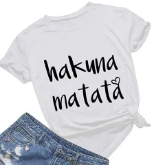 Letter Printing T-Shirt Casual Short-Sleeved Shirt Printing Short-Sleeved - White - View 1